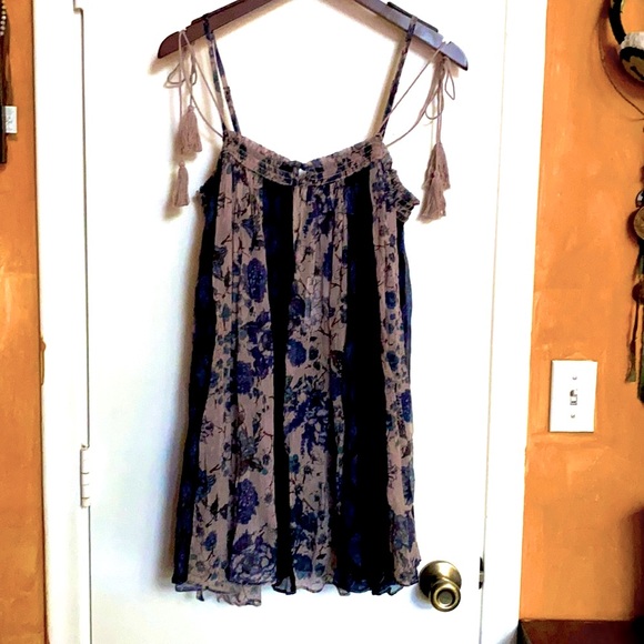 Free People Bohemian Mini Dress with Tassel Straps - Picture 10 of 10